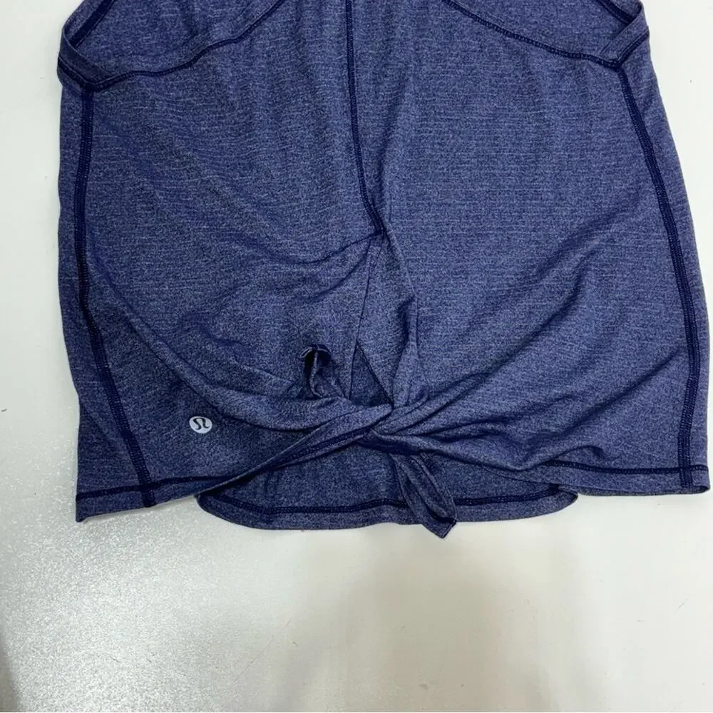 Lululemon Tie It Up Singlet Racerback Tank in Heathered Hero Blue 4
